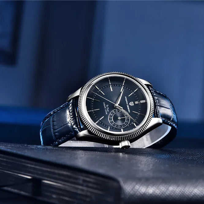 שעון עור מנהלים 'Orizon' קוורץ