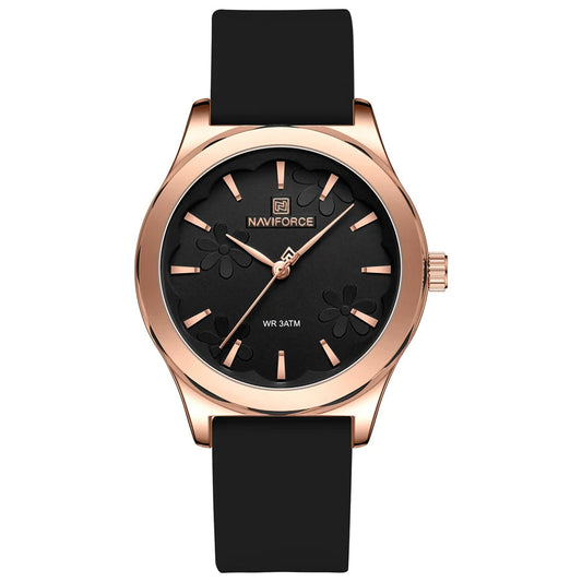 שעון קוורץ 'Lunare' רצועת סיליקון