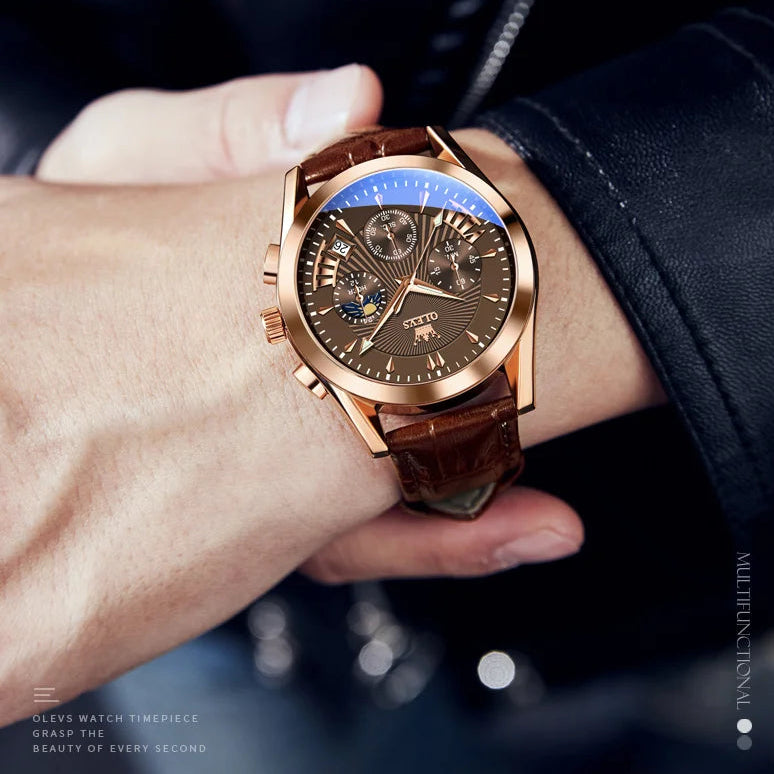 שעון מנהלים 'Xelron' רצועת עור