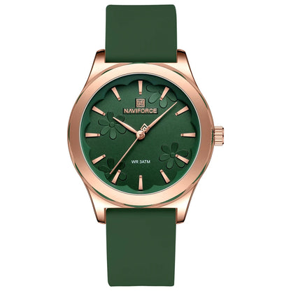 שעון קוורץ 'Lunare' רצועת סיליקון