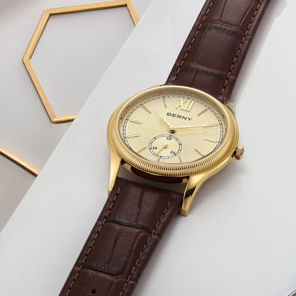 שעון קוורץ 'Skynor' רצועת עור