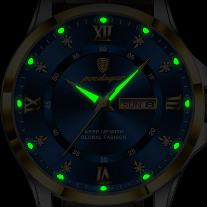 שעון קוורץ 'Dister' עם רצועת עור