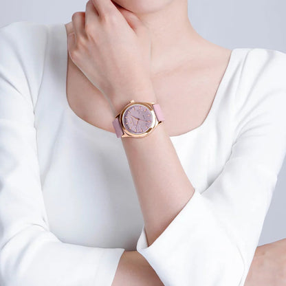 שעון קוורץ 'Lunare' רצועת סיליקון