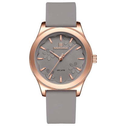 שעון קוורץ 'Lunare' רצועת סיליקון