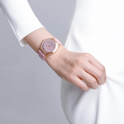 שעון קוורץ 'Lunare' רצועת סיליקון