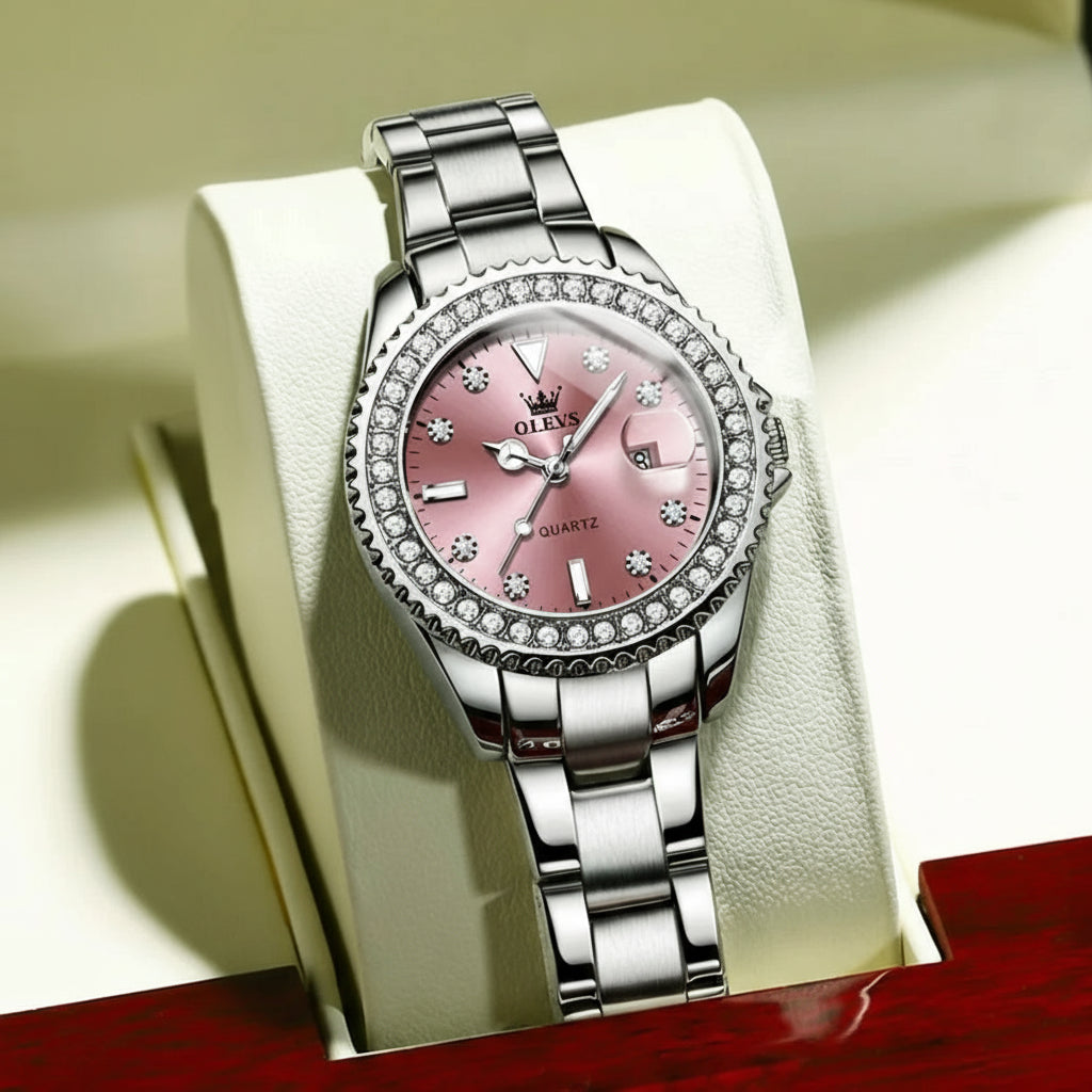 שעון קוורץ 'Duvior' יוקרתי אלגנטי