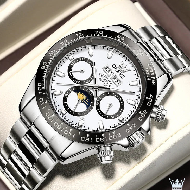 שעון מנהלים 'Olevs' כרונוגרף מכאני