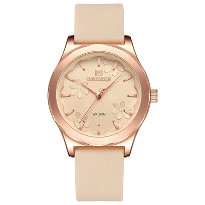 שעון קוורץ 'Lunare' רצועת סיליקון