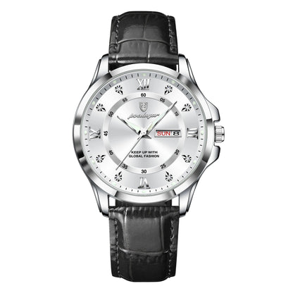 שעון קוורץ 'Dister' עם רצועת עור