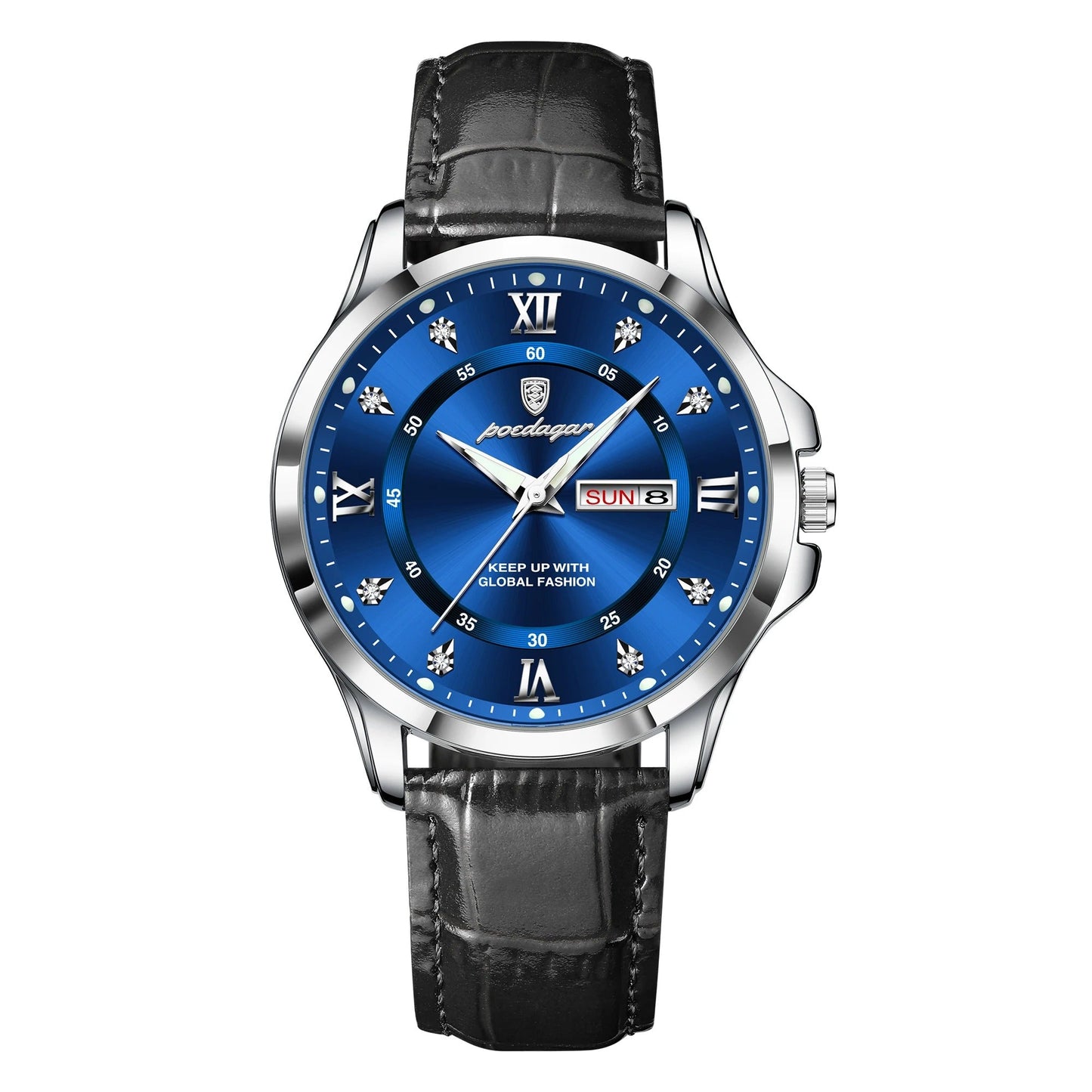 שעון קוורץ 'Dister' עם רצועת עור