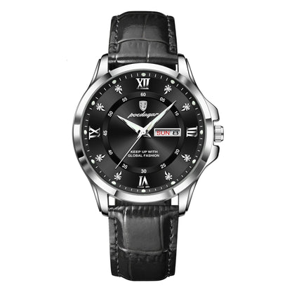 שעון קוורץ 'Dister' עם רצועת עור